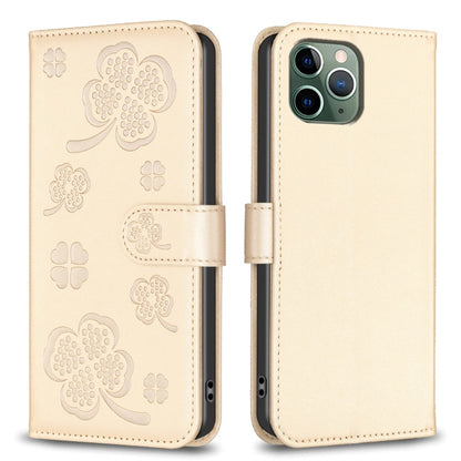 Four-leaf Embossed Leather Phone Case, For iPhone 11 Pro, For iPhone X / XS, For iPhone XR, For iPhone XS Max