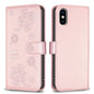 Four-leaf Embossed Leather Phone Case, For iPhone 11 Pro, For iPhone X / XS, For iPhone XR, For iPhone XS Max