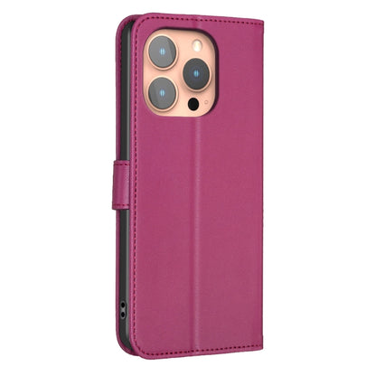 Four-leaf Embossed Leather Phone Case, For iPhone 16 Pro Max, For iPhone 16 Pro, For iPhone 16 Plus, For iPhone 16