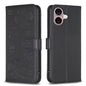 Four-leaf Embossed Leather Phone Case, For iPhone 16 Pro Max, For iPhone 16 Pro, For iPhone 16 Plus, For iPhone 16