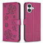 Four-leaf Embossed Leather Phone Case, For iPhone 18 Pro/17 Pro, For iPhone 18 Pro Max/17 Pro Max, For iPhone 17, For iPhone 17 Air