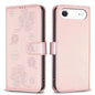Four-leaf Embossed Leather Phone Case, For iPhone 17 Pro Max, For iPhone 17 Pro, For iPhone 17, For iPhone Air