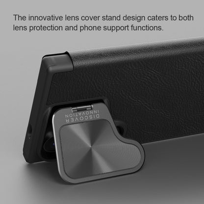 NILLKIN Qin Prop Series Flip Camera Cover Design Leather Phone Case, For Samsung Galaxy S24+ 5G, For Samsung Galaxy S24 5G