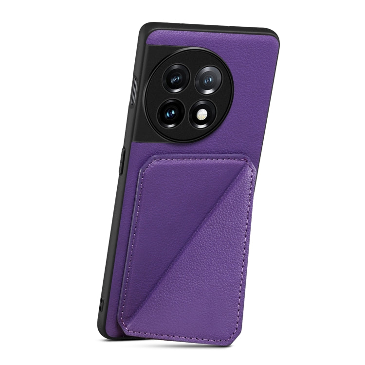 Denior Imitation Calf Leather Back Phone Case with Holder