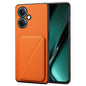 Denior Imitation Calf Leather Back Phone Case with Holder, For OnePlus Nord CE 3 5G / OPPO K11, For OnePlus Ace 2 Pro 5G, For OnePlus Nord CE 3 Lite / N30, For OnePlus Ace 2 V / Nord 3 5G, For OnePlus Ace 2 / 11R 5G, For OnePlus 11 5G