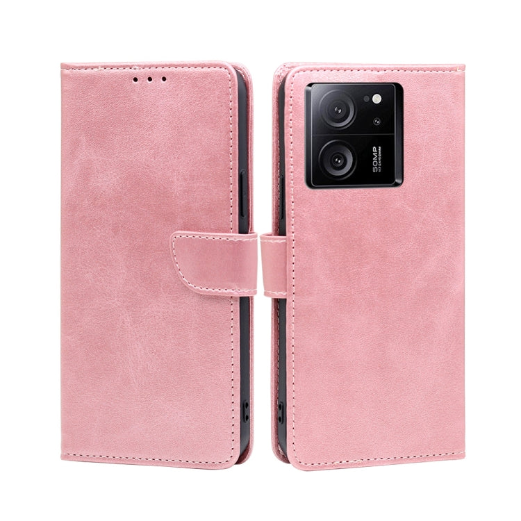 Calf Texture Buckle Flip Leather Phone Case