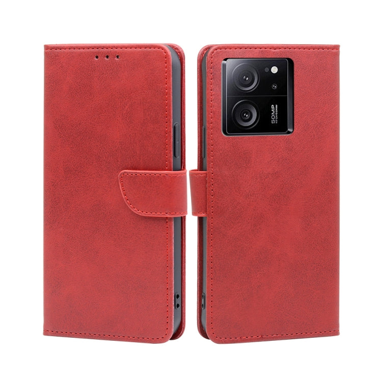 Calf Texture Buckle Flip Leather Phone Case