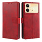 Calf Texture Buckle Flip Leather Phone Case