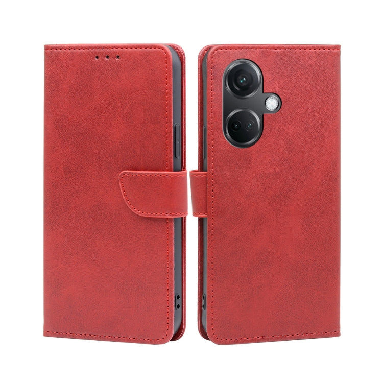 Calf Texture Buckle Flip Leather Phone Case