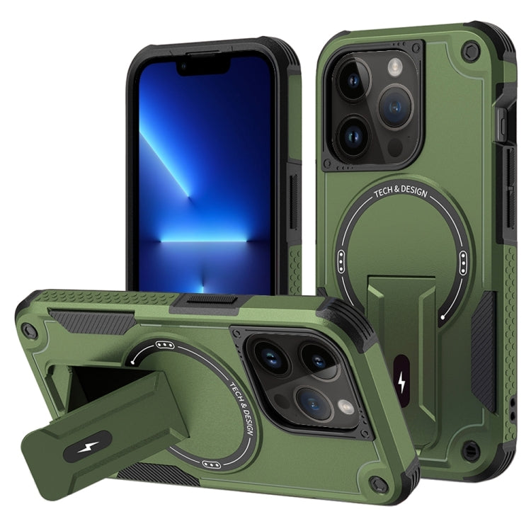 Armor Magsafe Holder PC Hybrid TPU Phone Case