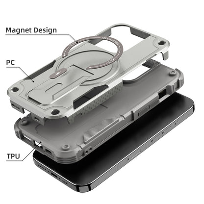 Armor Magsafe Holder PC Hybrid TPU Phone Case, For iPhone 12 Pro Max