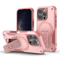 Armor Magsafe Holder PC Hybrid TPU Phone Case, For iPhone 17e / 16e, For iPhone 16 Pro Max, For iPhone 16 Pro, For iPhone 16 Plus