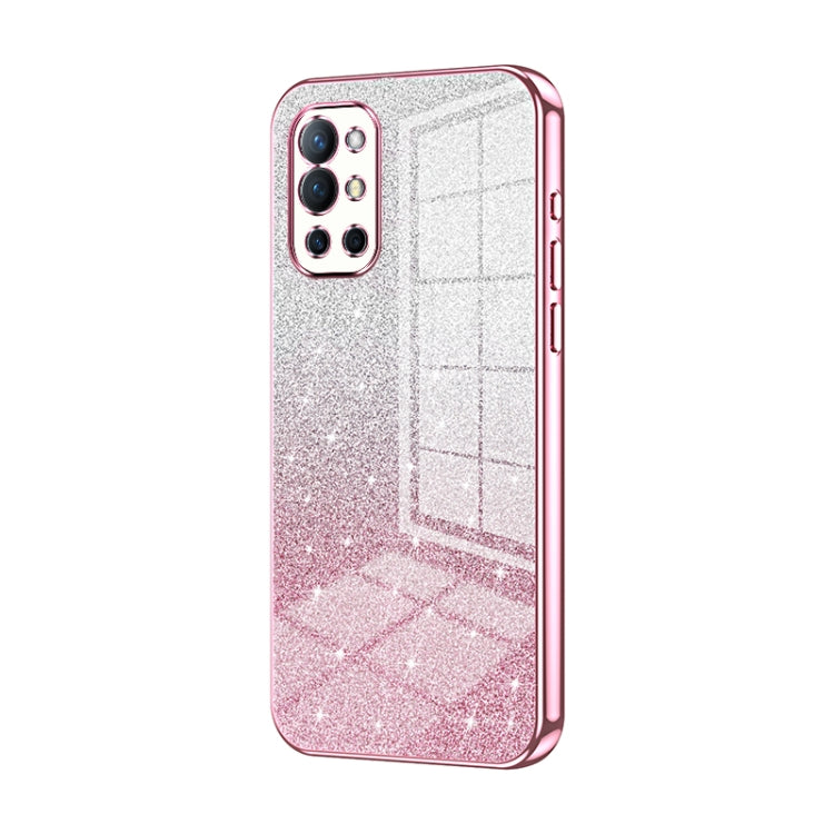 Gradient Glitter Powder Electroplated Phone Case, For OnePlus Nord N20 5G, For OnePlus 9R, For OnePlus 9 Pro
