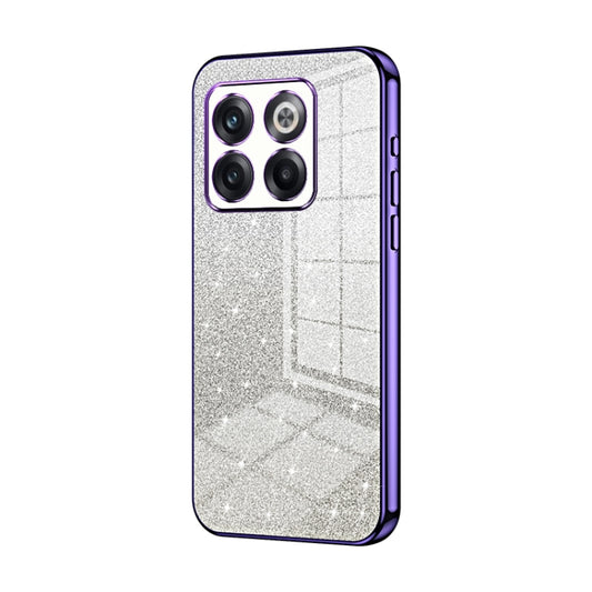 Gradient Glitter Powder Electroplated Phone Case, For OnePlus 10T / Ace Pro, For OnePlus Ace / 10R, For OnePlus 10 Pro
