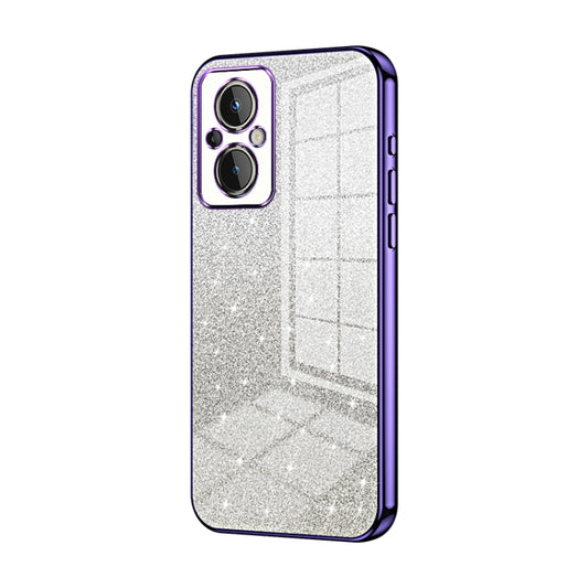 Gradient Glitter Powder Electroplated Phone Case, For OnePlus Nord N20 5G, For OnePlus 9R, For OnePlus 9 Pro