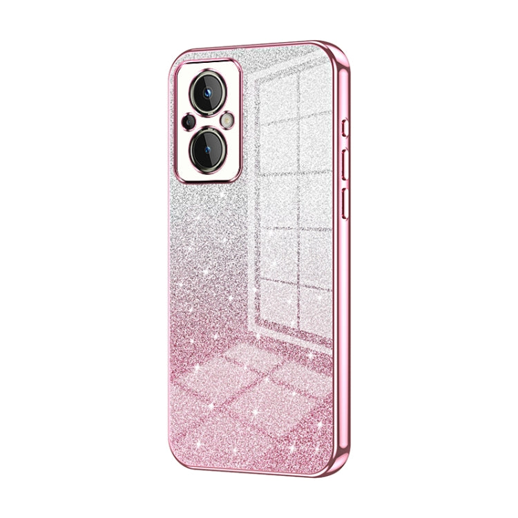 Gradient Glitter Powder Electroplated Phone Case, For OnePlus Nord N20 5G, For OnePlus 9R, For OnePlus 9 Pro