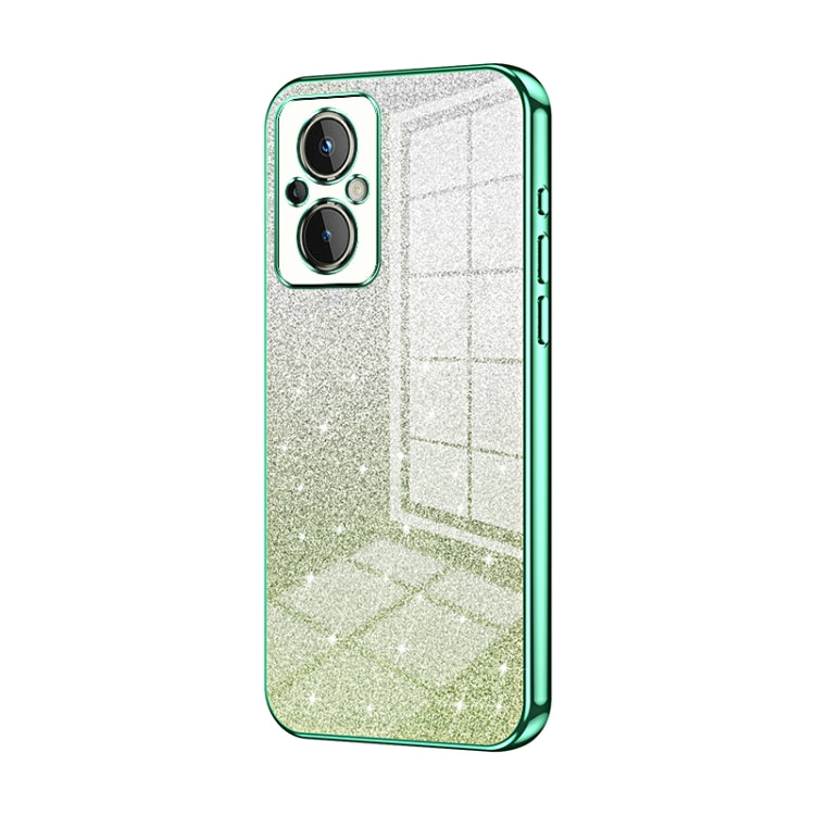 Gradient Glitter Powder Electroplated Phone Case, For OnePlus Nord N20 5G, For OnePlus 9R, For OnePlus 9 Pro