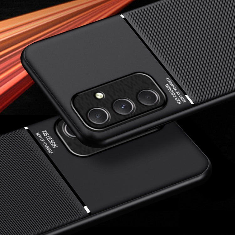 Classic Tilt Strip Grain Magnetic Shockproof PC + TPU Phone Case