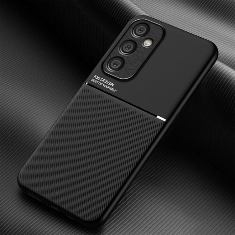 Classic Tilt Strip Grain Magnetic Shockproof PC + TPU Phone Case