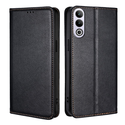 Gloss Oil Solid Color Magnetic Leather Phone Case