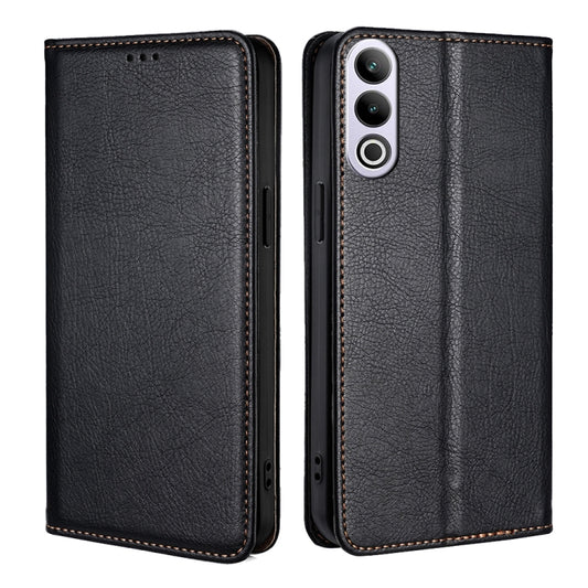 Gloss Oil Solid Color Magnetic Leather Phone Case