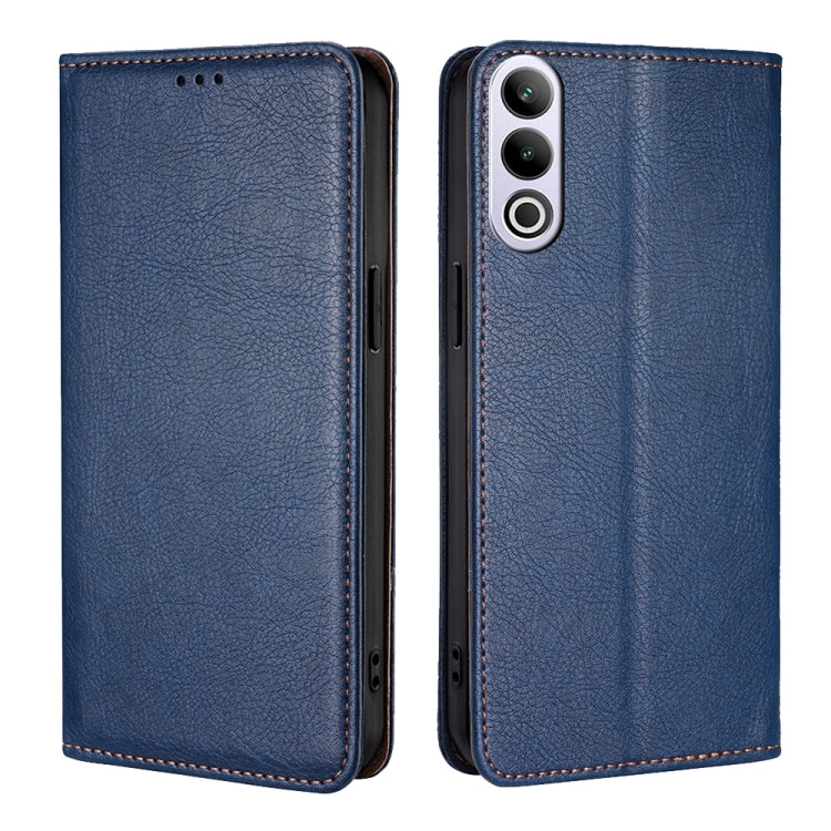 Gloss Oil Solid Color Magnetic Leather Phone Case