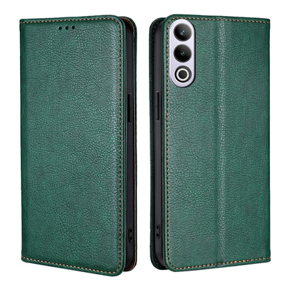 Gloss Oil Solid Color Magnetic Leather Phone Case