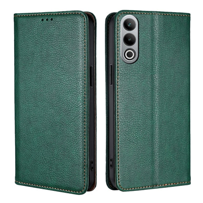Gloss Oil Solid Color Magnetic Leather Phone Case