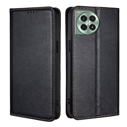 Gloss Oil Solid Color Magnetic Leather Phone Case