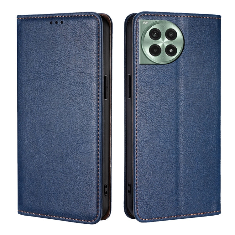 Gloss Oil Solid Color Magnetic Leather Phone Case