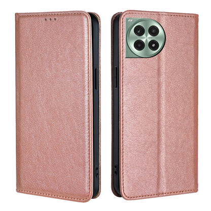 Gloss Oil Solid Color Magnetic Leather Phone Case