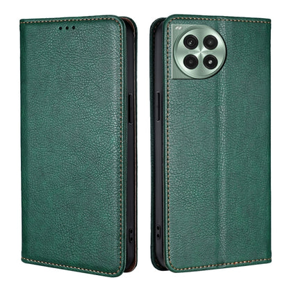 Gloss Oil Solid Color Magnetic Leather Phone Case