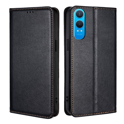 Gloss Oil Solid Color Magnetic Leather Phone Case