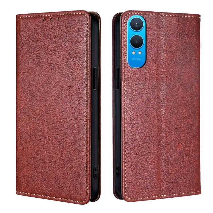 Gloss Oil Solid Color Magnetic Leather Phone Case