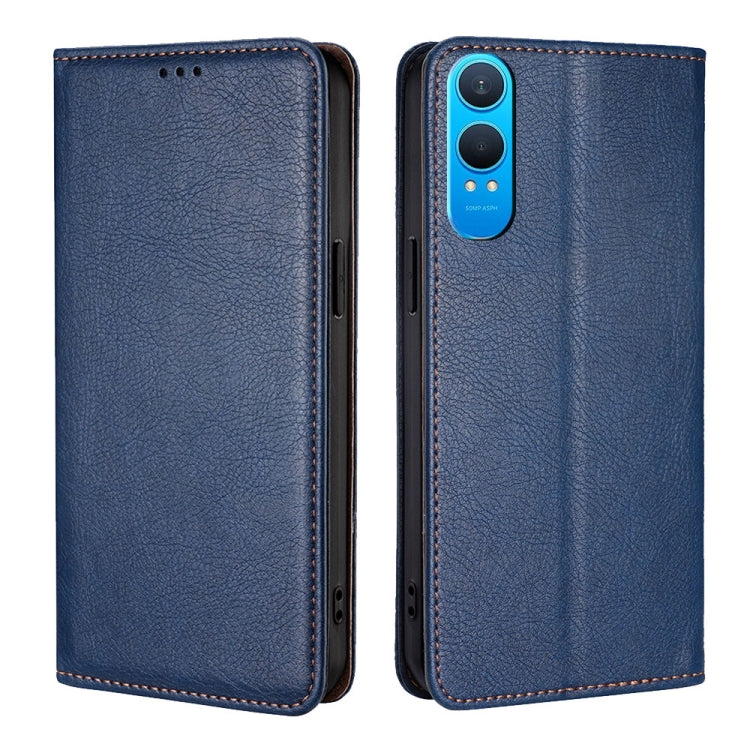 Gloss Oil Solid Color Magnetic Leather Phone Case