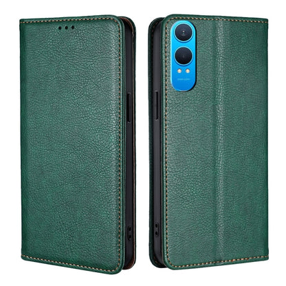 Gloss Oil Solid Color Magnetic Leather Phone Case
