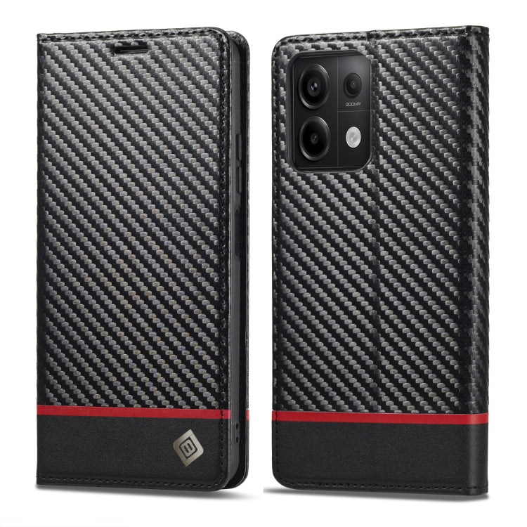 LC.IMEEKE Carbon Fiber Texture Flip Leather Phone Case, For Xiaomi Redmi Note 13 Pro 4G, For Xiaomi Redmi Note 13 4G, For Xiaomi Redmi 13C / Poco C65, For Xiaomi Poco X6 Pro 5G, For Xiaomi Redmi Note 13 5G, For Xiaomi Redmi Note 13 Pro 5G��������������...