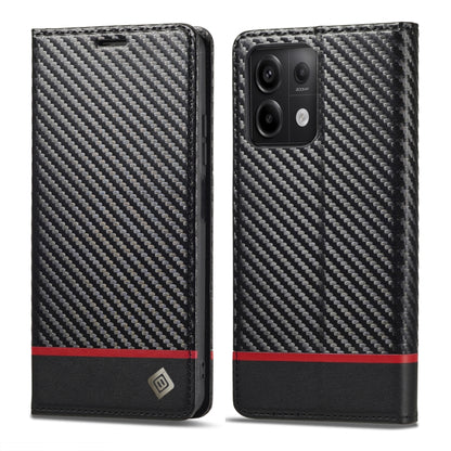 LC.IMEEKE Carbon Fiber Texture Flip Leather Phone Case, For Xiaomi Redmi Note 13 Pro 4G, For Xiaomi Redmi Note 13 4G, For Xiaomi Redmi 13C / Poco C65, For Xiaomi Poco X6 Pro 5G, For Xiaomi Redmi Note 13 5G, For Xiaomi Redmi Note 13 Pro 5G��������������...