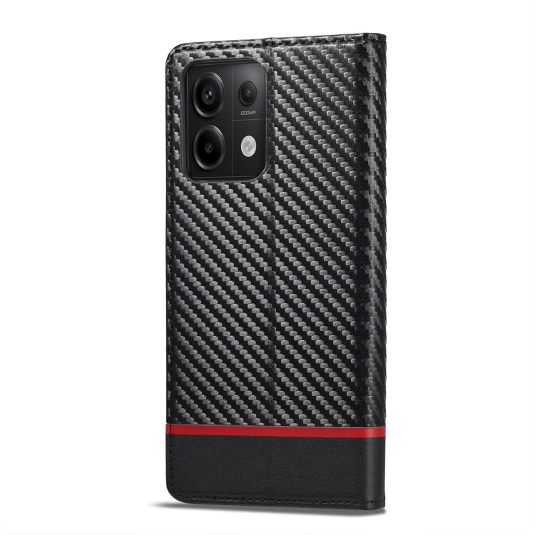 LC.IMEEKE Carbon Fiber Texture Flip Leather Phone Case, For Xiaomi Redmi Note 13 Pro 4G, For Xiaomi Redmi Note 13 4G, For Xiaomi Redmi 13C / Poco C65, For Xiaomi Poco X6 Pro 5G, For Xiaomi Redmi Note 13 5G, For Xiaomi Redmi Note 13 Pro 5G��������������...
