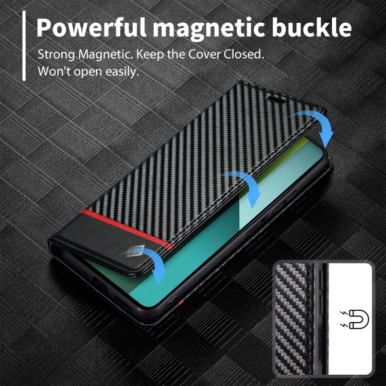 LC.IMEEKE Carbon Fiber Texture Flip Leather Phone Case, For Xiaomi Redmi Note 13 Pro 4G, For Xiaomi Redmi Note 13 4G, For Xiaomi Redmi 13C / Poco C65, For Xiaomi Poco X6 Pro 5G, For Xiaomi Redmi Note 13 5G, For Xiaomi Redmi Note 13 Pro 5G��������������...