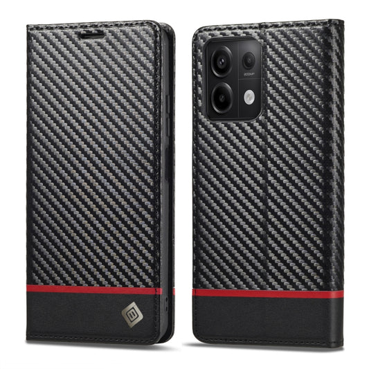 LC.IMEEKE Carbon Fiber Texture Flip Leather Phone Case, For Xiaomi Redmi Note 13 Pro 4G, For Xiaomi Redmi Note 13 4G, For Xiaomi Redmi 13C / Poco C65, For Xiaomi Poco X6 Pro 5G, For Xiaomi Redmi Note 13 5G, For Xiaomi Redmi Note 13 Pro 5G