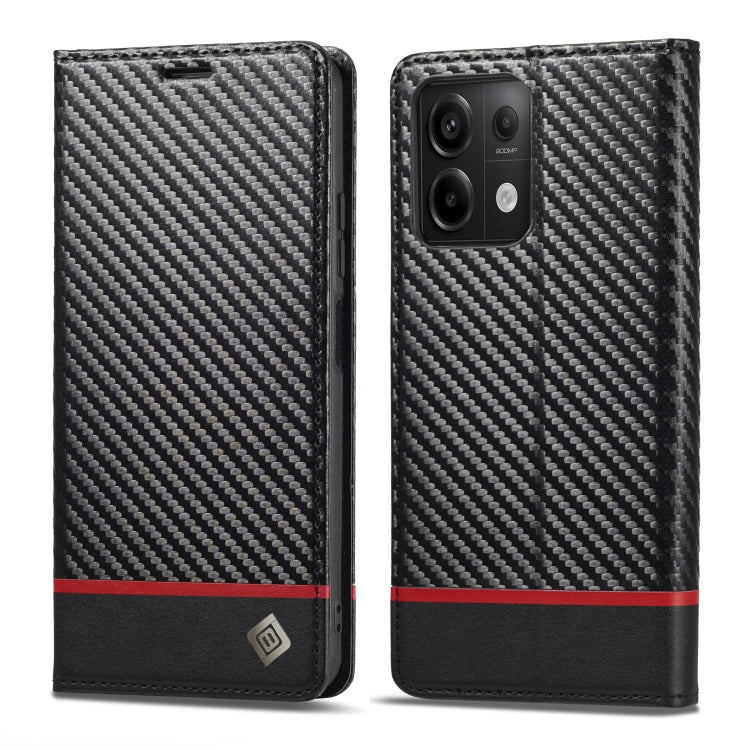 LC.IMEEKE Carbon Fiber Texture Flip Leather Phone Case, For Xiaomi Redmi Note 13 Pro 4G, For Xiaomi Redmi Note 13 4G, For Xiaomi Redmi 13C / Poco C65, For Xiaomi Poco X6 Pro 5G, For Xiaomi Redmi Note 13 5G, For Xiaomi Redmi Note 13 Pro 5G��������������...
