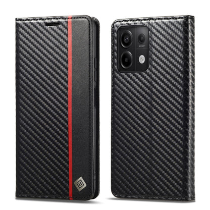 LC.IMEEKE Carbon Fiber Texture Flip Leather Phone Case, For Xiaomi Redmi Note 13 Pro 4G, For Xiaomi Redmi Note 13 4G, For Xiaomi Redmi 13C / Poco C65, For Xiaomi Poco X6 Pro 5G, For Xiaomi Redmi Note 13 5G, For Xiaomi Redmi Note 13 Pro 5G��������������...