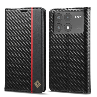 LC.IMEEKE Carbon Fiber Texture Flip Leather Phone Case, For Xiaomi Redmi Note 13 Pro 4G, For Xiaomi Redmi Note 13 4G, For Xiaomi Redmi 13C / Poco C65, For Xiaomi Poco X6 Pro 5G, For Xiaomi Redmi Note 13 5G, For Xiaomi Redmi Note 13 Pro 5G��������������...