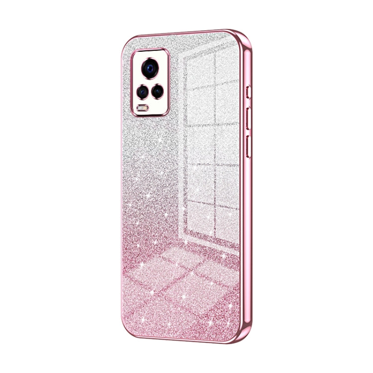 Gradient Glitter Powder Electroplated Phone Case, Series 17