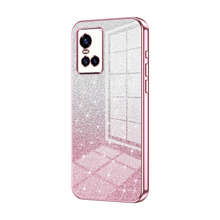 Gradient Glitter Powder Electroplated Phone Case