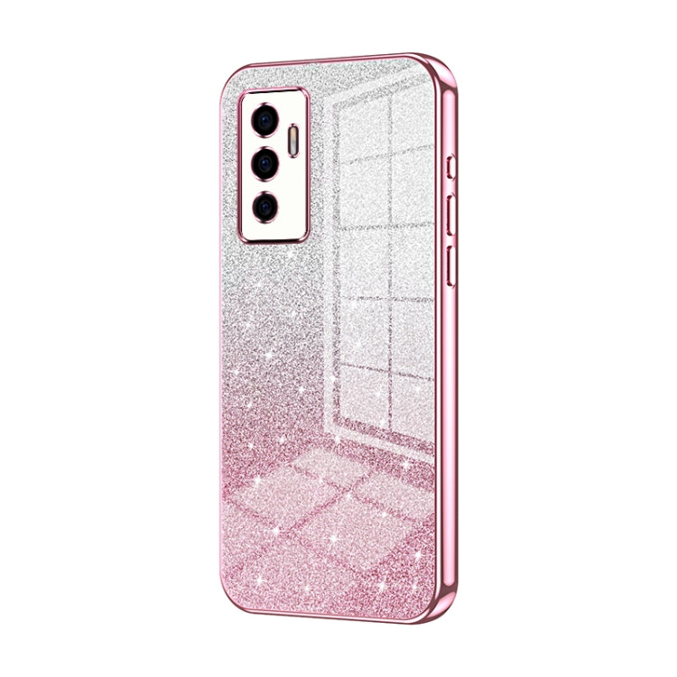 Gradient Glitter Powder Electroplated Phone Case