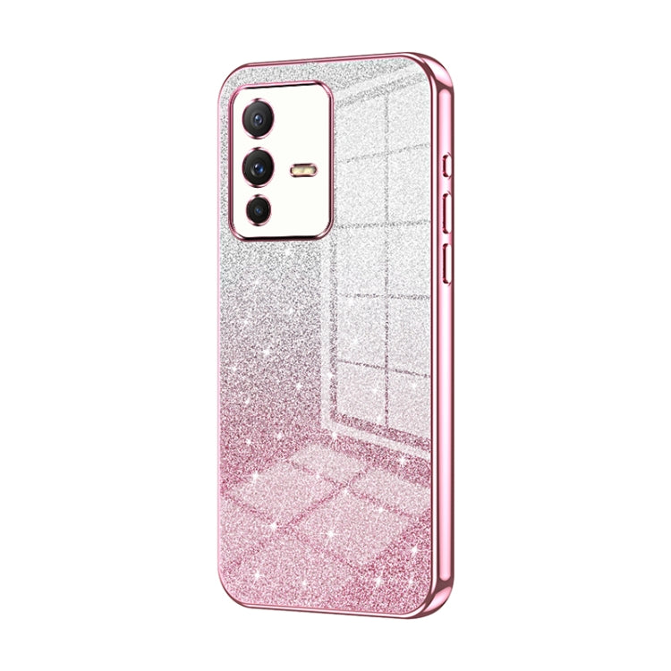Gradient Glitter Powder Electroplated Phone Case