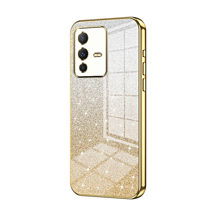 Gradient Glitter Powder Electroplated Phone Case