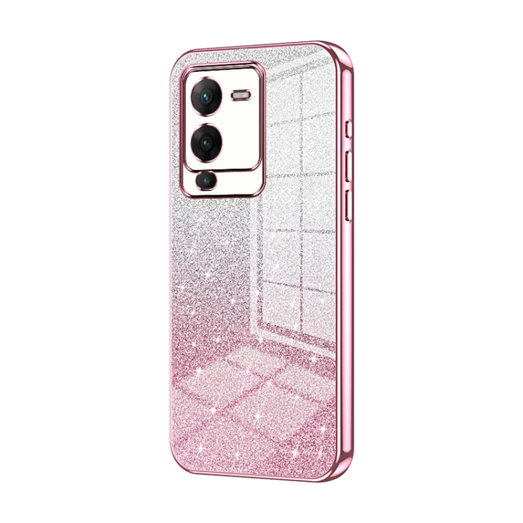 Gradient Glitter Powder Electroplated Phone Case